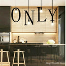 Nordic DIY Love decorative pendant light for loft and bar