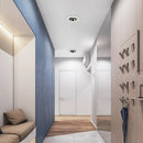 Modern adjustable anti-glare aluminium recessed ceiling light for indoor use
