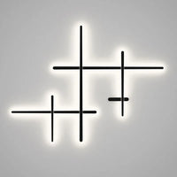 Simple long strip art deco retro-illuminated LED wall light