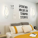 creative acrylic led wall light with leaves