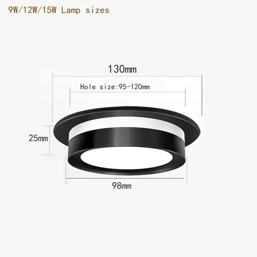 Crystal recessed LED ceiling spotlight - vue 4 sur 6