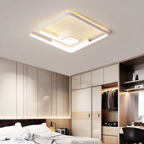 Modern minimalist nordic art LED ceiling light creative and cosy - vue 7 sur 16