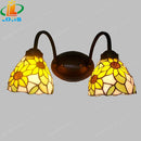 Tiffany style retro stained glass wall light for bar and restaurant