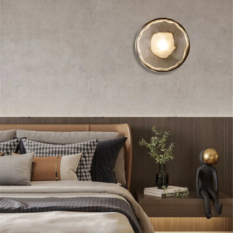 Glass design wall light for elegant modern decor - vue 3 sur 10