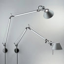 Modern LED wall light with foldable adjustable long arm for reading
