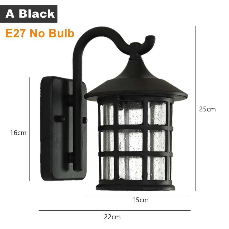 applique murale led rustique en fer vintage pour intérieur et extérieur - vue 22 sur 23