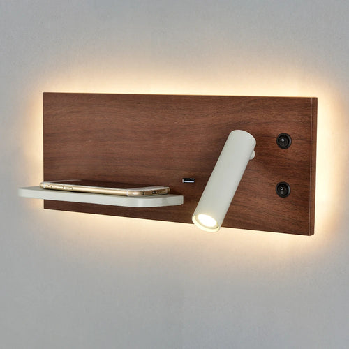 Tokili LED wall light with USB and wireless charger - vue 2 sur 18