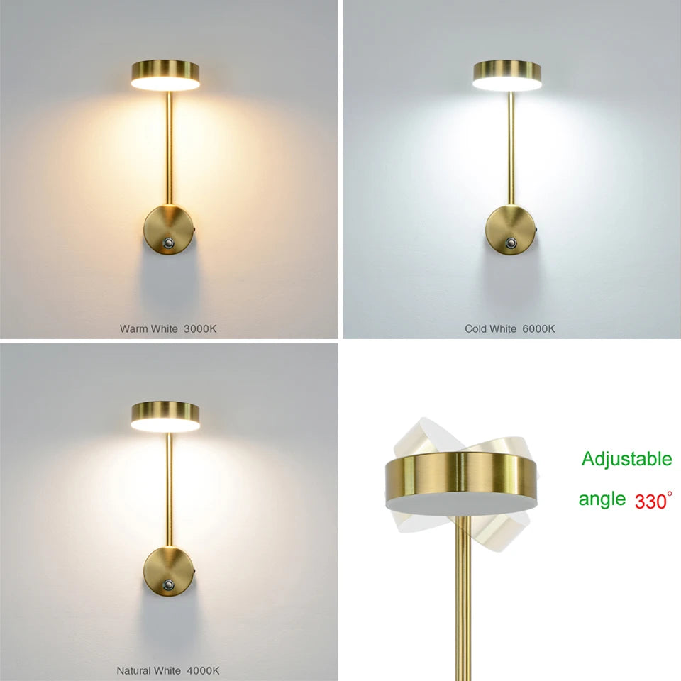 Touch dimmable LED wall light - vue 6 sur 7