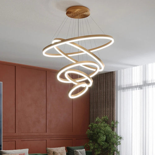 Modern chandelier for decorative indoor suspended lighting - vue 2 sur 18