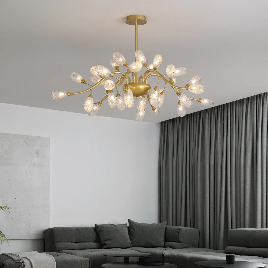 Modern LED pendant ceiling light decorative indoor fixture - vue 3 sur 12