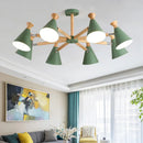 Nordic wooden pendant light for interior decor