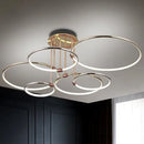 Modern and luxurious circular chandelier for indoor lighting