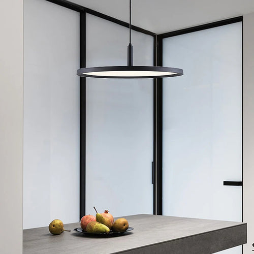 Modern Nordic design round single head LED chandelier - vue 5 sur 6