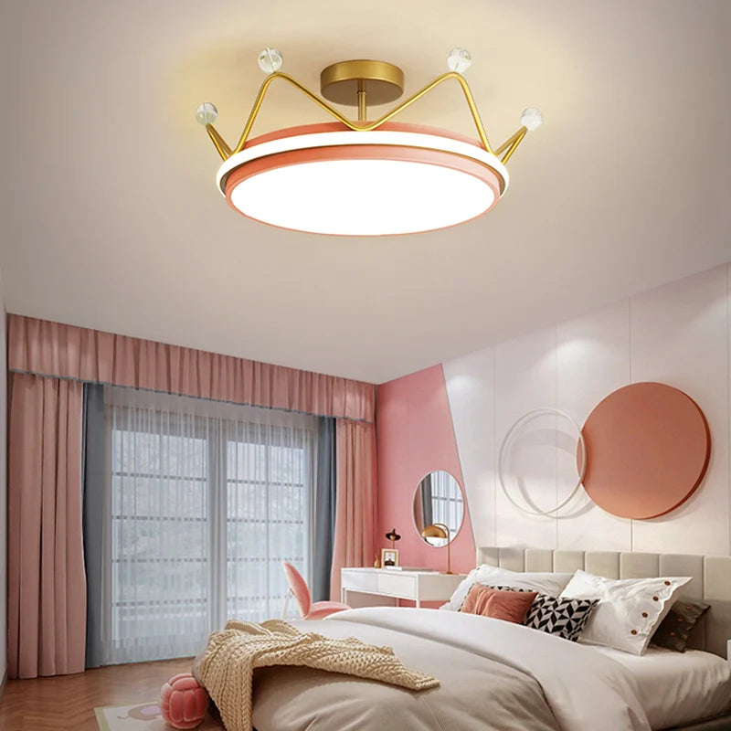Children's crown LED pendant light modern Winfordo - vue 2 sur 12