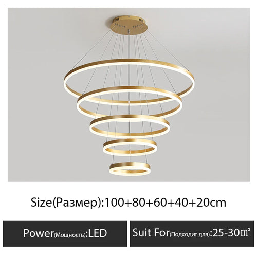 Modern chandelier for decorative indoor suspended lighting - vue 13 sur 18