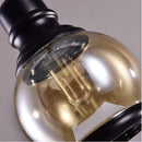 Vintage glass wine bottle pendant light industrial style