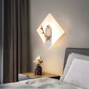 Modern decorative LED wall light in iron and acrylic