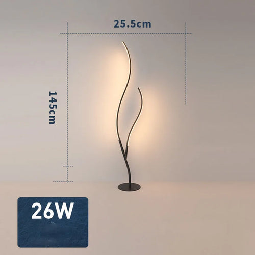 lampadaire moderne à led avec télécommande et intensité variable - vue 8 sur 8
