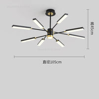 Modern Nordic iron art chandelier with LED lighting