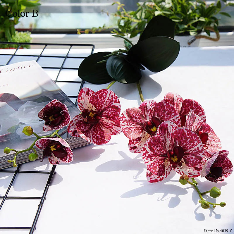 Luxury latex orchid for wedding and event decoration