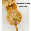 Luxury lotus leaf decorative modern wall light for living room and hotel