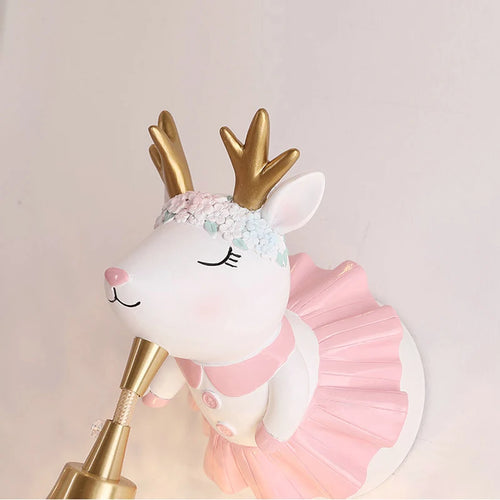 Animal design wall light – elephant and deer for children - vue 7 sur 10