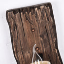 Industrial wood wall light for café and restaurant