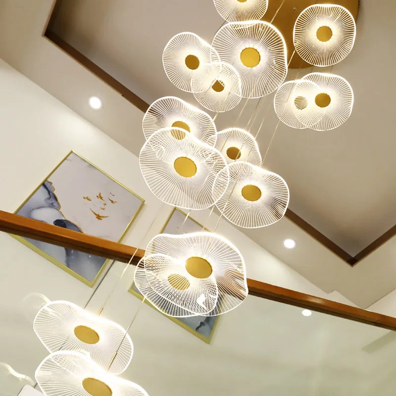Modern acrylic pendant light for stylish indoor decor - vue 3 sur 18