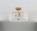 Artistic round glass chandelier for modern interiors