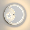 Modern nordic post-solar eclipse wall light