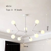 Modern multi-head chandelier for creative interiors