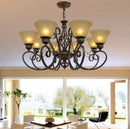 Vintage wrought iron chandelier european retro style lighting