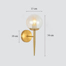 Luxury glass art deco wall light for indoor use