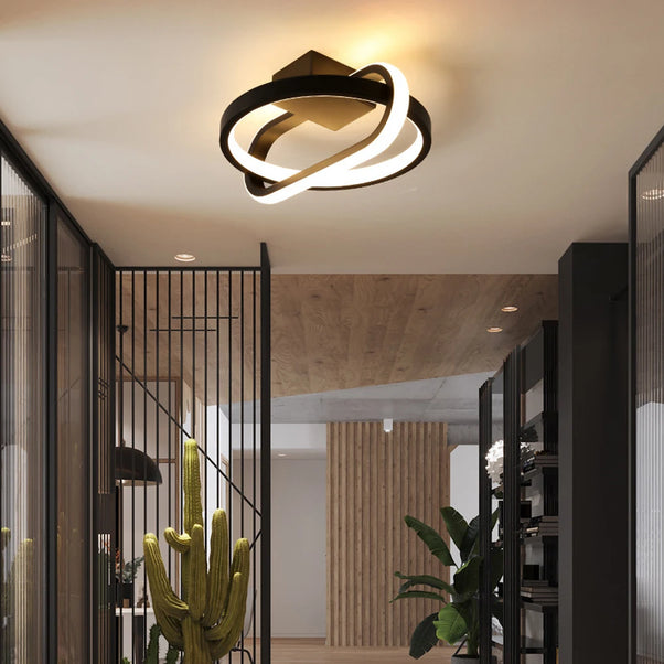 Modern warm/cool LED pendant light for decorative lighting
