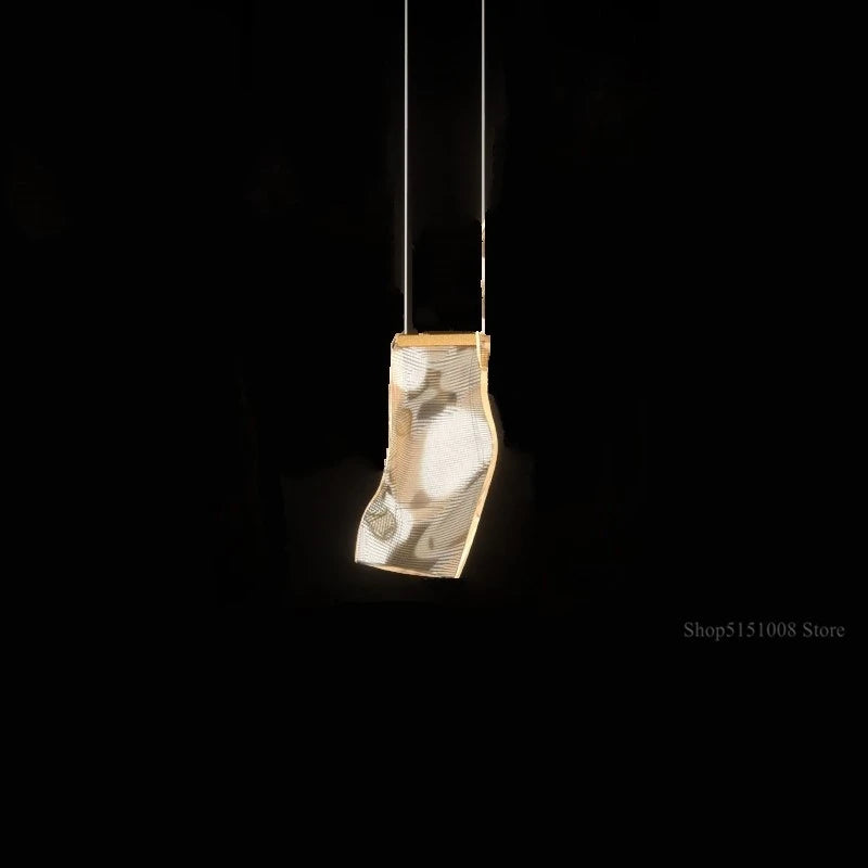 Modern LED chandelier for staircases and clothing shops - vue 9 sur 15