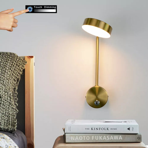 Touch dimmable LED wall light - vue 3 sur 7