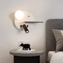 Modern minimalist wall light with USB and adjustable angle