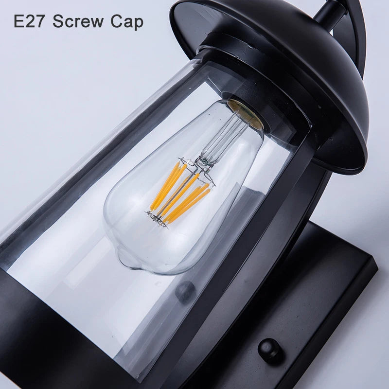 Waterproof vintage European outdoor wall light - vue 6 sur 6