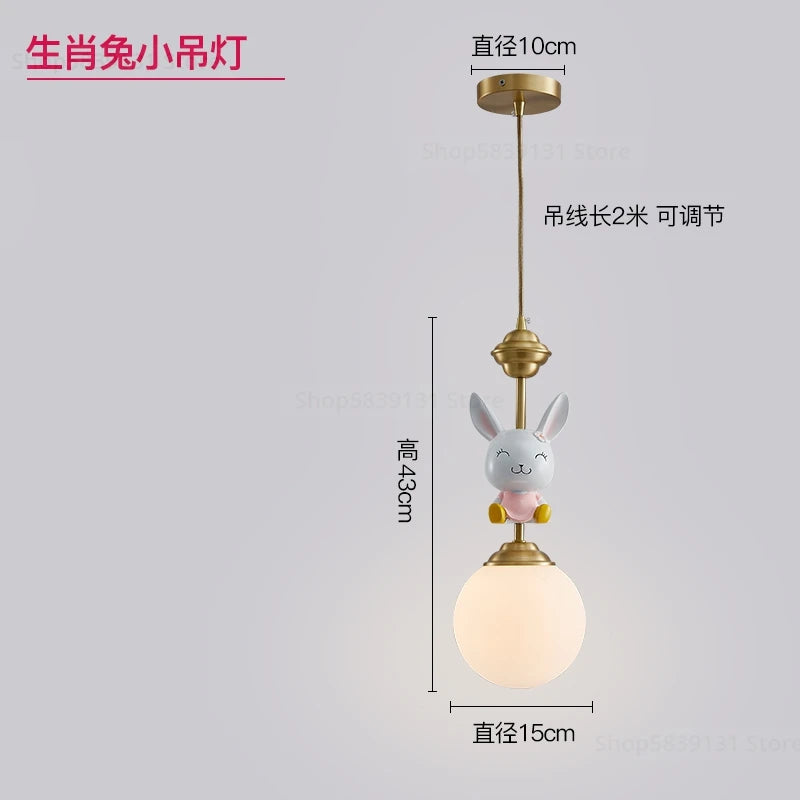 Nordic LED decorative cartoon pendant light for Christmas - vue 7 sur 8