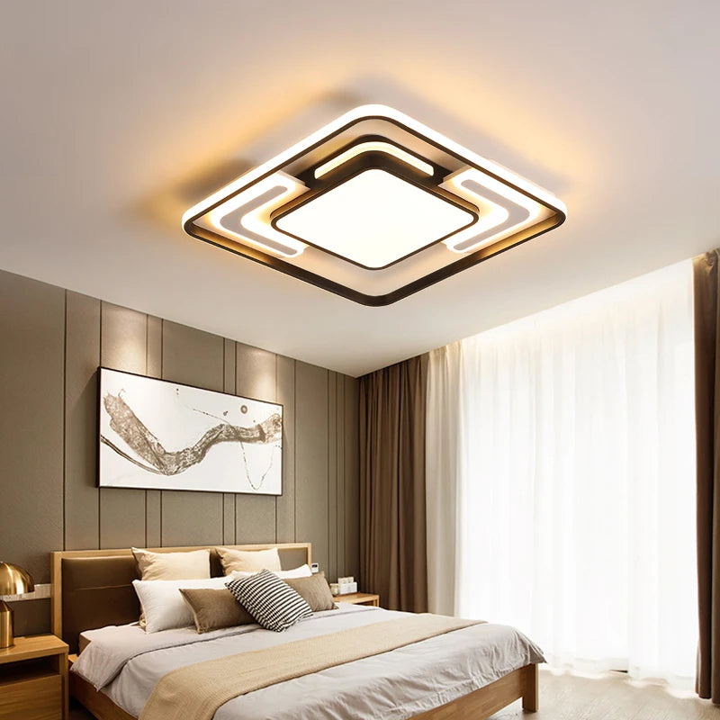 Contemporary geometric ceiling light for indoor lighting - vue 3 sur 9