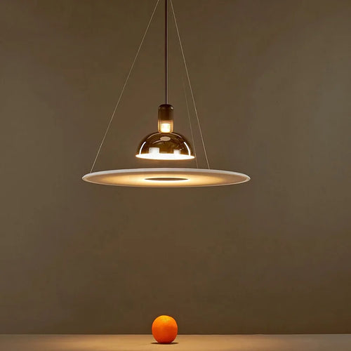 Italian designer round modern flying saucer art chandelier - vue 5 sur 8