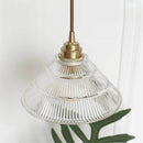 Nordic vintage striped glass pendant light