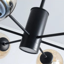 Modern Nordic glass and iron chandelier for decoration