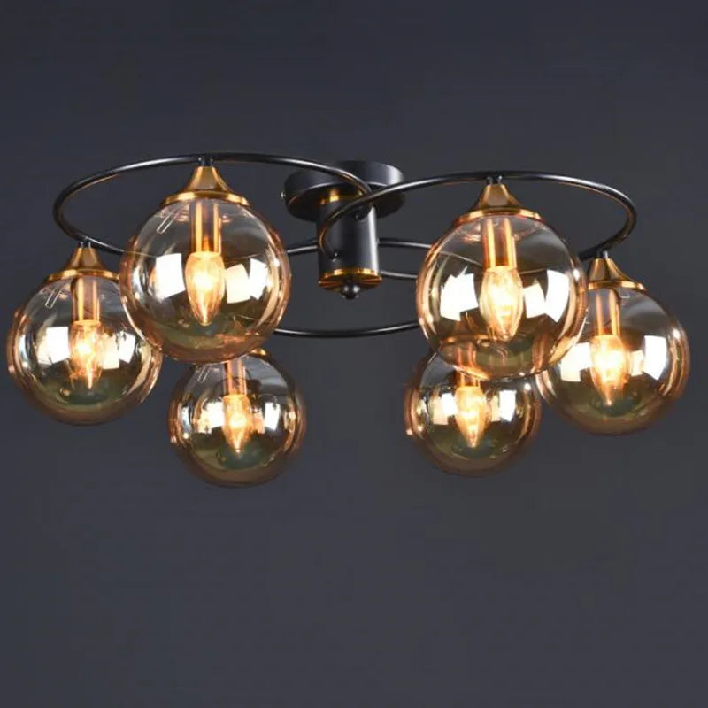 Creative glass pendant light for minimalist interior decor