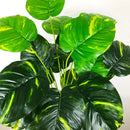 Artificial monstera plant with large leaves for indoor decoration