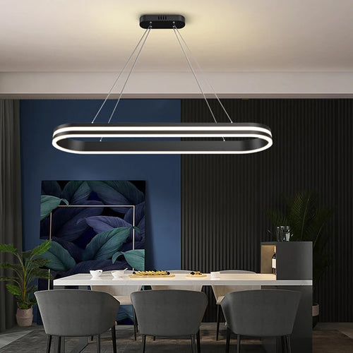 Modern and elegant indoor LED pendant light - vue 5 sur 8