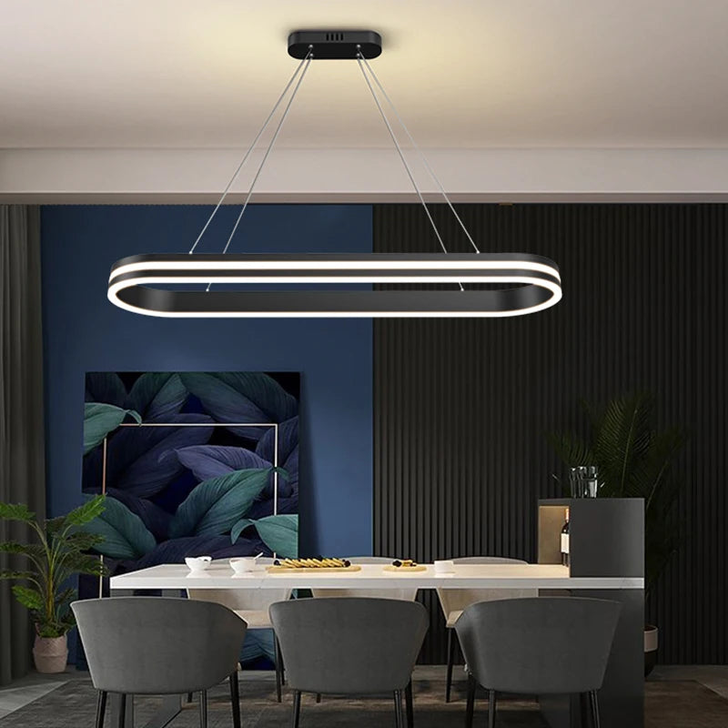 Modern and elegant indoor LED pendant light - vue 5 sur 8