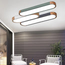 Industrial style wooden LED light for Scandinavian outdoor spaces