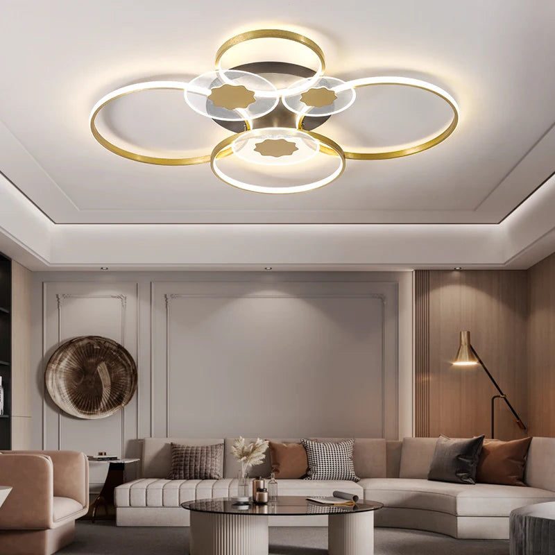 Modern decorative ceiling light for a bright and elegant interior