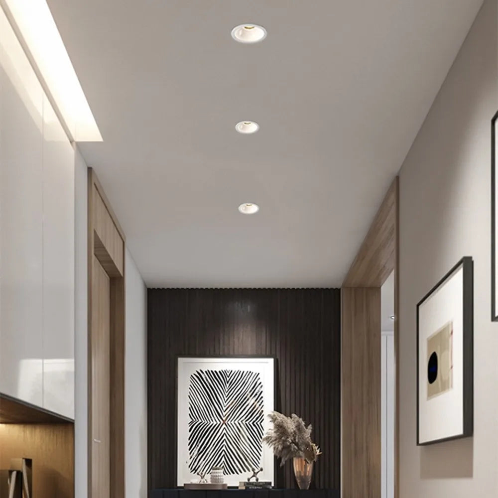 Dimmable anti-glare recessed LED spotlight for indoor use - vue 9 sur 9